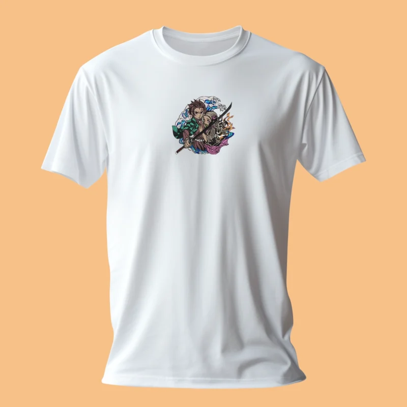 Tanjiro Nezuko Duo | Demon Slayer | T-shirt brodé