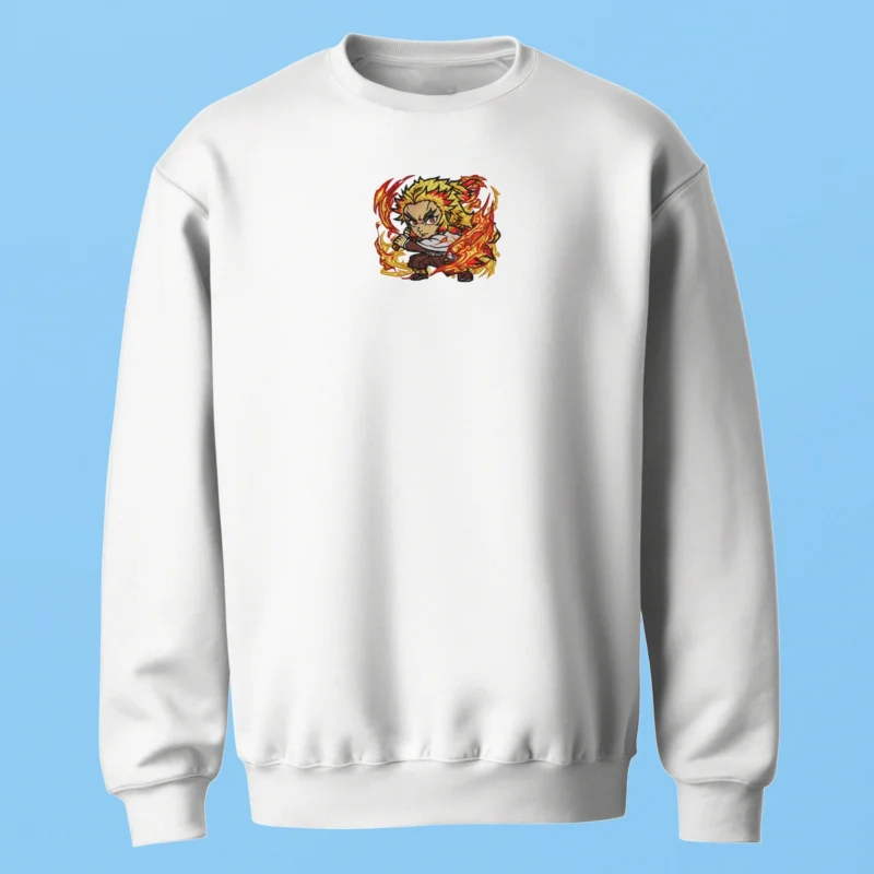 Rengoku Flame | Demon Slayer | Sweatshirt brodé