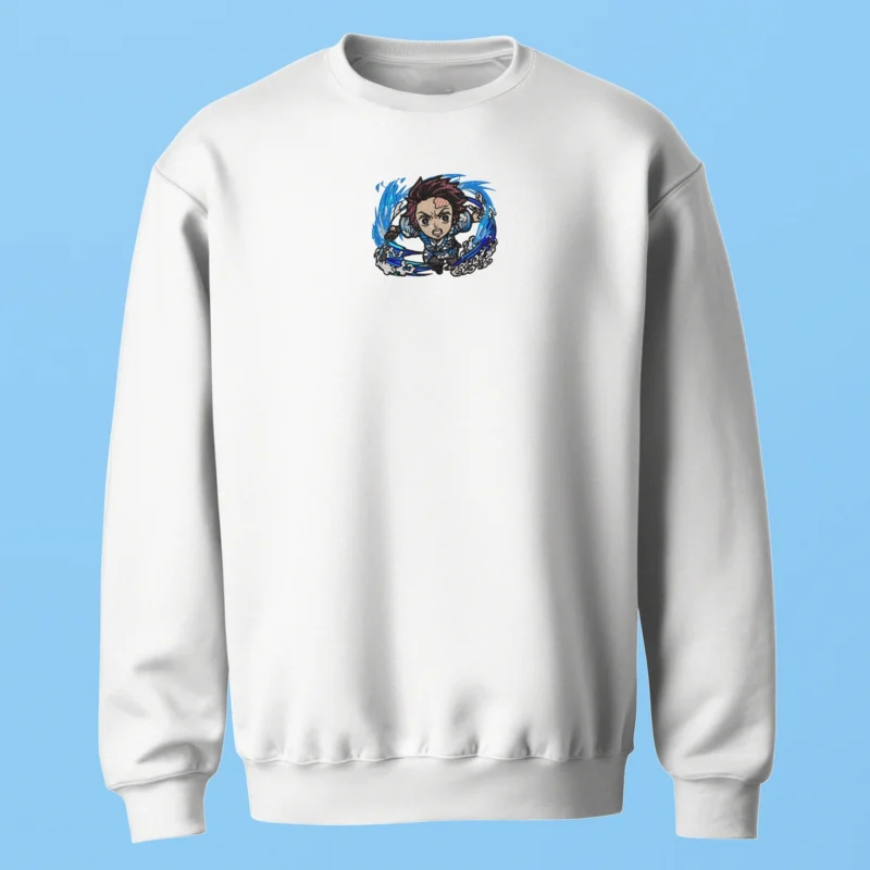 Tanjiro Wave | Demon Slayer | Sweatshirt brodé