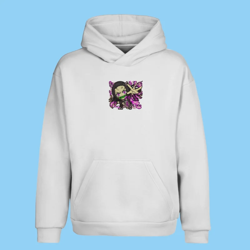 Nezuko Power | Demon Slayer | Sweat à capuche brodé