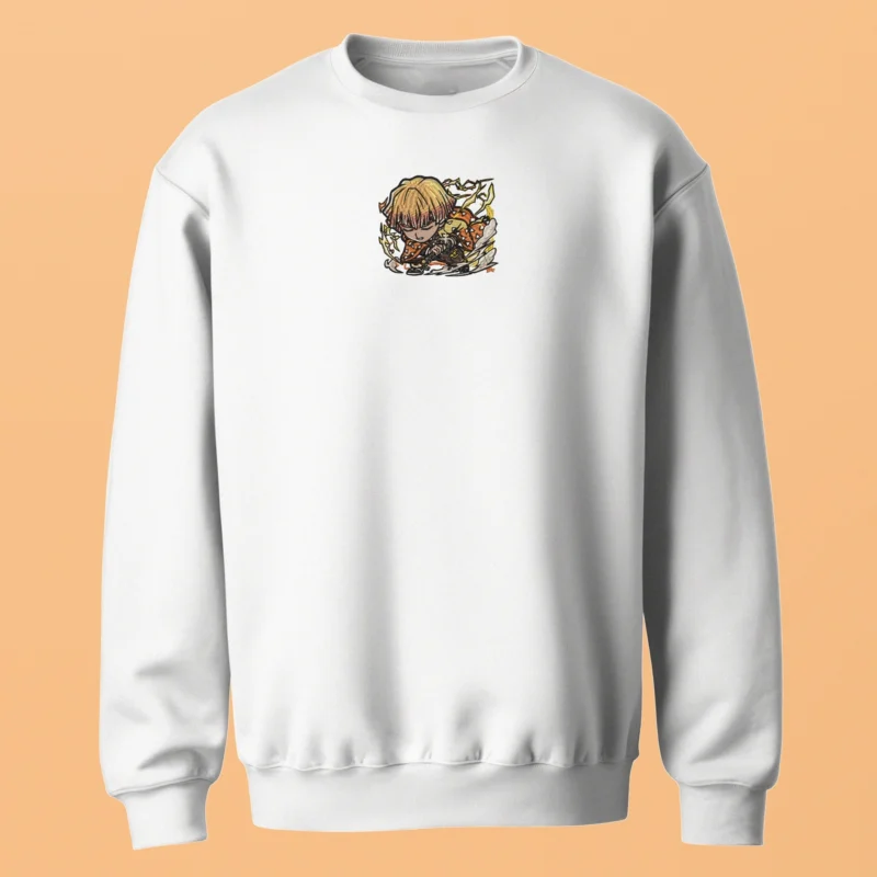 Zenitsu Lightning | Demon Slayer | Sweatshirt brodé