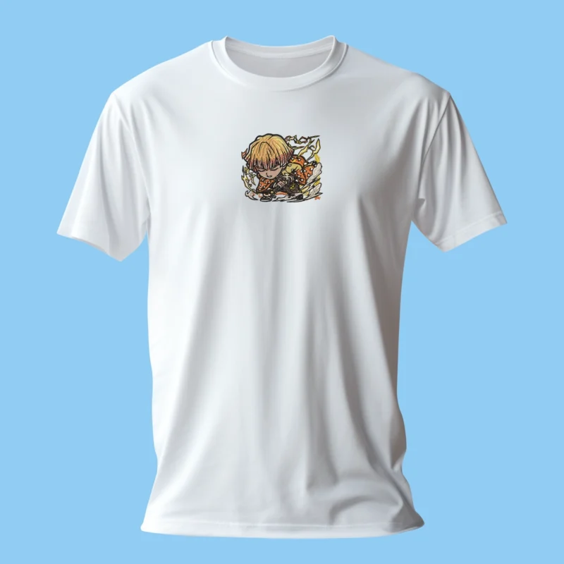 Zenitsu Lightning | Demon Slayer | T-shirt brodé