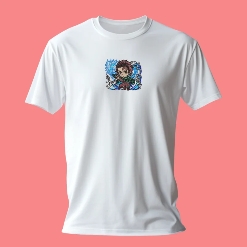 Tanjiro Water Dragon | Demon Slayer | T-shirt brodé