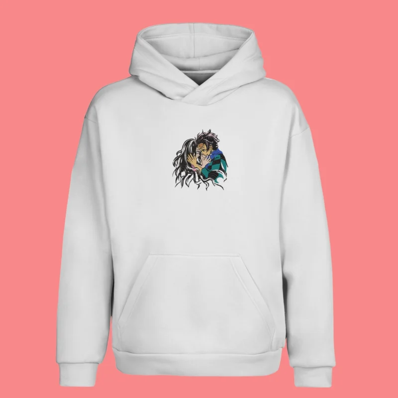 Tanjiro Nezuko Hope | Demon Slayer | Sweat à capuche brodé