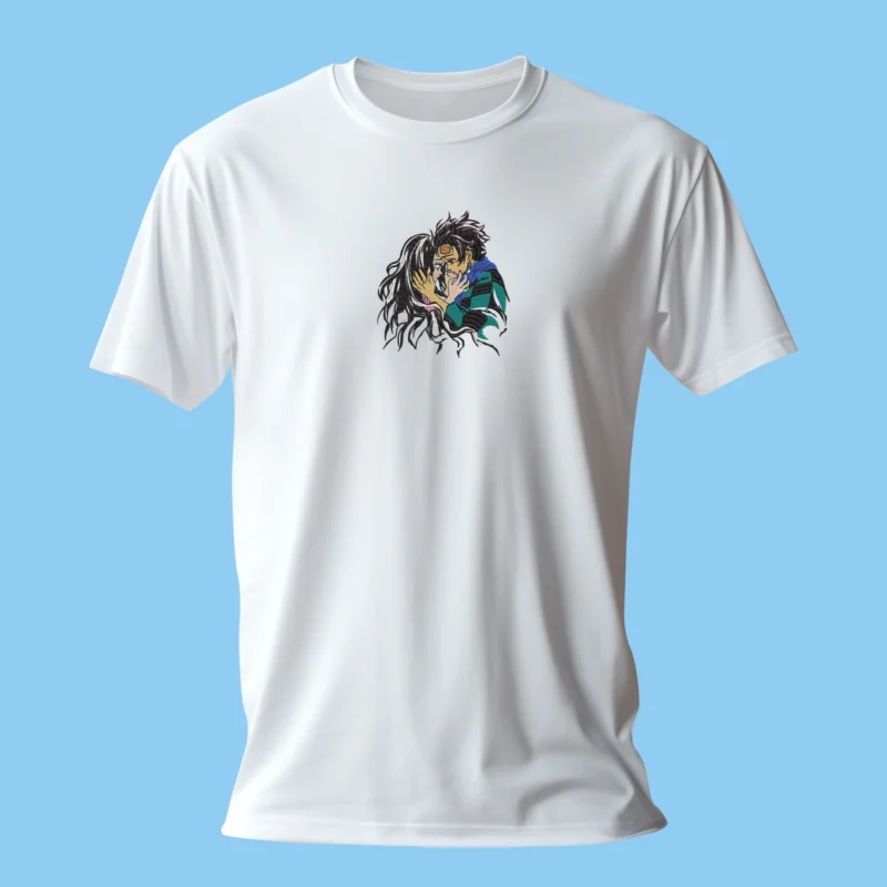 Tanjiro Nezuko Hope | Demon Slayer | T-shirt brodé