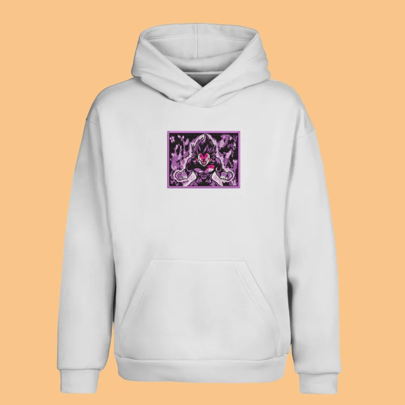 Vegeta Dark Power | Dragon Ball | Sweat à capuche brodé
