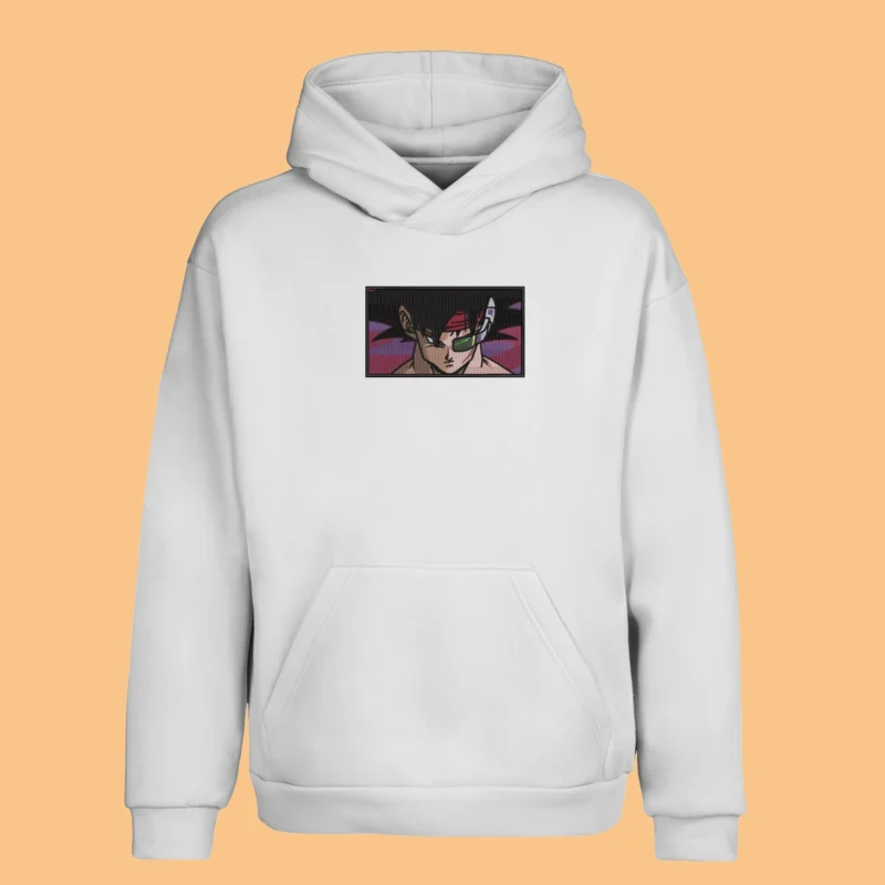 Bardock Warrior | Dragon Ball | Sweat à capuche brodé