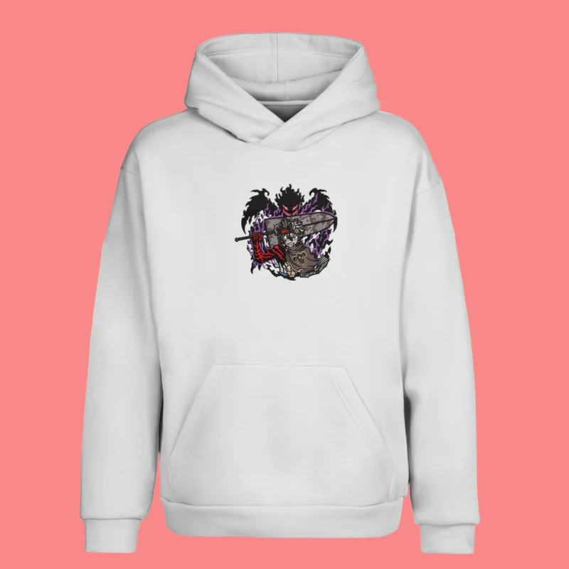 Asta Demon Force | Black Clover | Sweat à capuche brodé