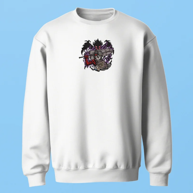 Asta Demon Force | Black Clover | Sweatshirt brodé