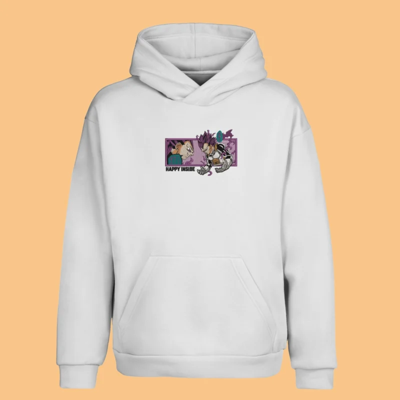 Vegeta Inner Conflict | Dragon Ball | Sweat à capuche brodé