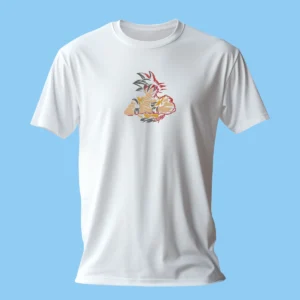 Goku Energy Burst | Dragon Ball | T-shirt brodé
