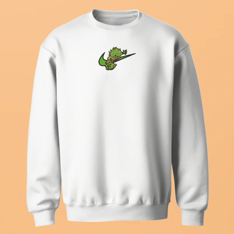 Broly Green Fury | Dragon Ball | Sweatshirt brodé