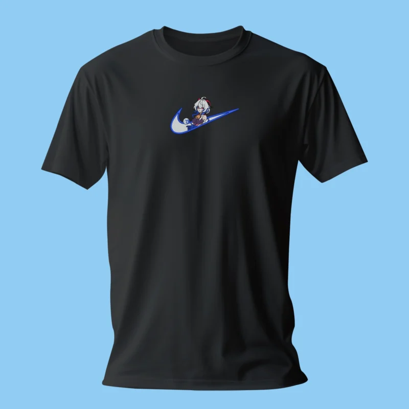T-shirt brodé Frost Archer noir – Genshin Impact