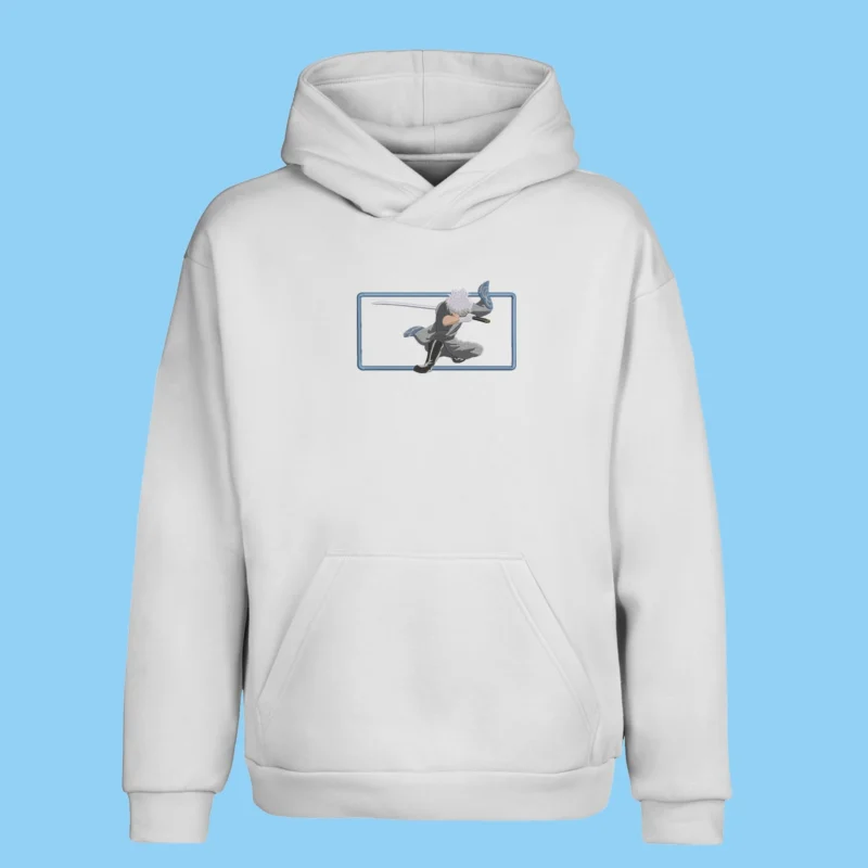 Gintoki Flash Step | Gintama | Sweat à capuche brodé