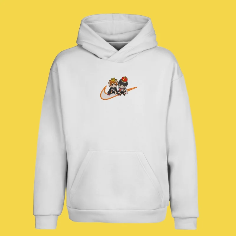 Royal Rivals: Tobio & Hinata | Haikyu!! | Sweat à capuche brodé