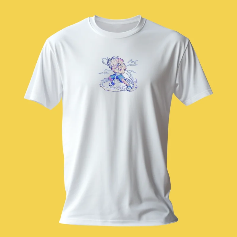 Killua Electric Fury | Hunter x Hunter | T-shirt brodé