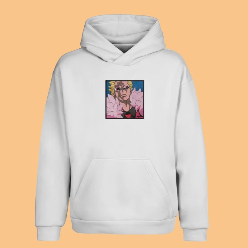 Doflamingo Flamingo King | One Piece | Sweat à capuche brodé