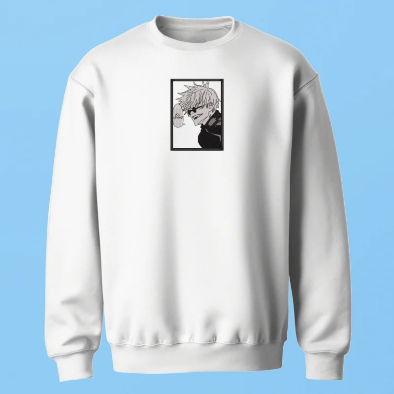 Gojo Infinite Confidence | Jujutsu Kaisen | Sweatshirt brodé