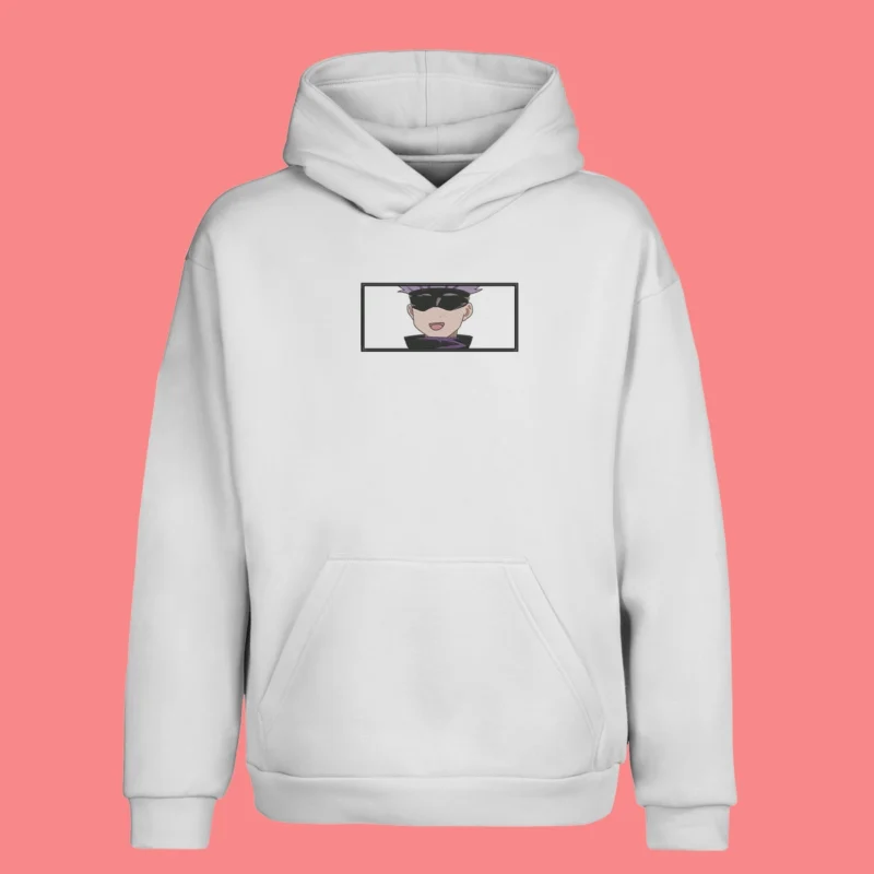 Gojo Carefree Smile | Jujutsu Kaisen | Sweat à capuche brodé