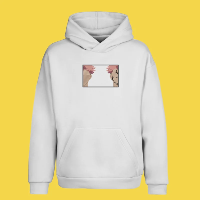 Yuji vs Sukuna | Jujutsu Kaisen | Sweat à capuche brodé
