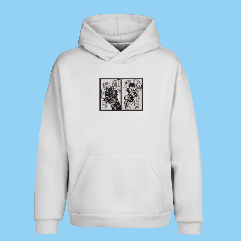 Gojo & Toji Final Clash | Jujutsu Kaisen | Sweat à capuche brodé