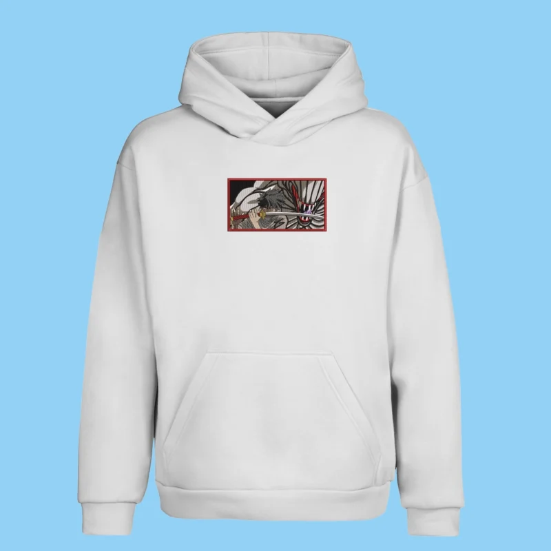 Yuta Vengeful Sword | Jujutsu Kaisen | Sweat à capuche brodé