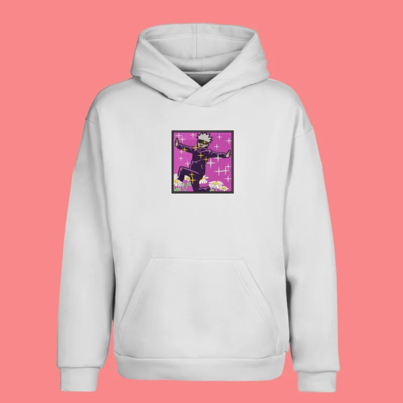 Gojo Radiant Charm | Jujutsu Kaisen | Sweat à capuche brodé