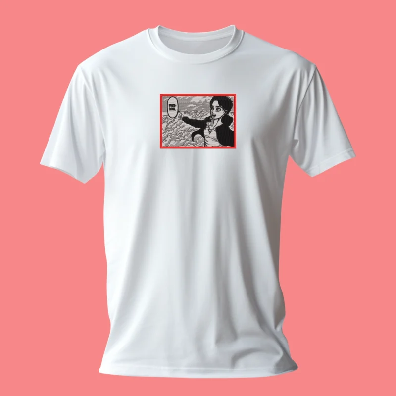 Eren Freedom | L'Attaque des Titans | T-shirt brodé