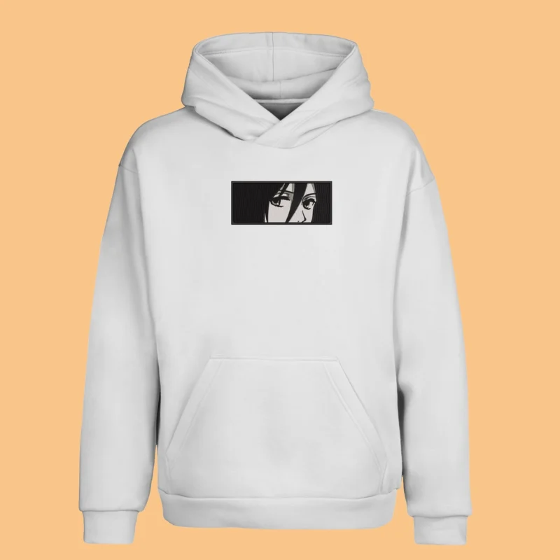 Mikasa Silent Strength | L'Attaque des Titans | Sweat à capuche brodé