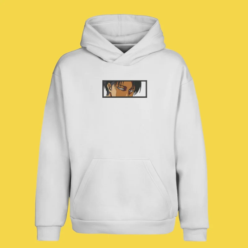 Levi Silent Eyes | L'Attaque des Titans | Sweat à capuche brodé