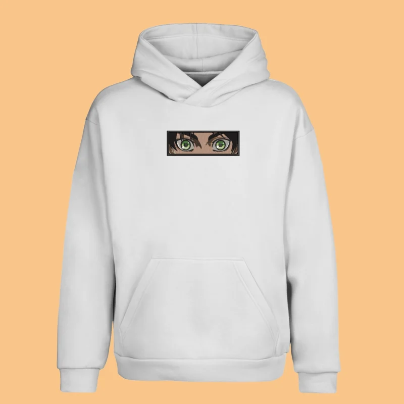 Eren Determined Eyes | L'Attaque des Titans | Sweat à capuche brodé
