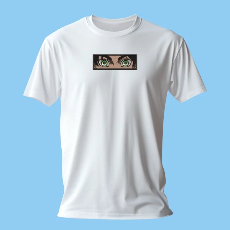 Eren Determined Eyes | L'Attaque des Titans | T-shirt brodé