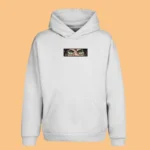 Sweat à capuche brodé Eren Jäger (Fierce Eyes) blanc – L'Attaque des Titans