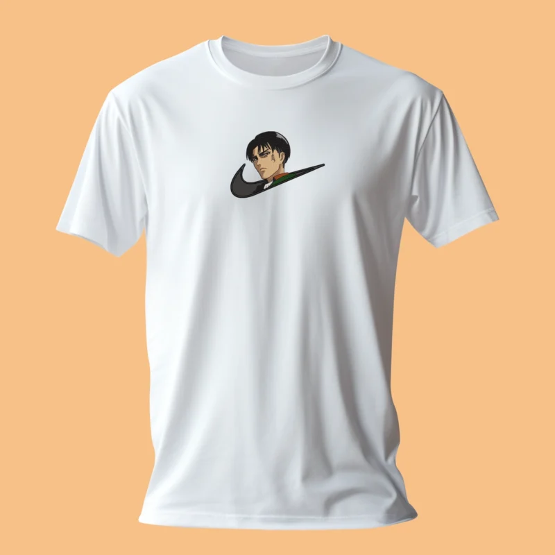 Levi Iron Eyes | L'Attaque des Titans | T-shirt brodé