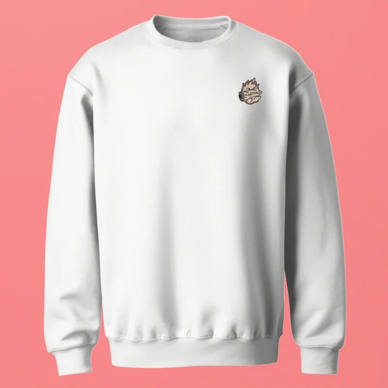 Flame Log Spirit | Le Château ambulant | Sweatshirt brodé