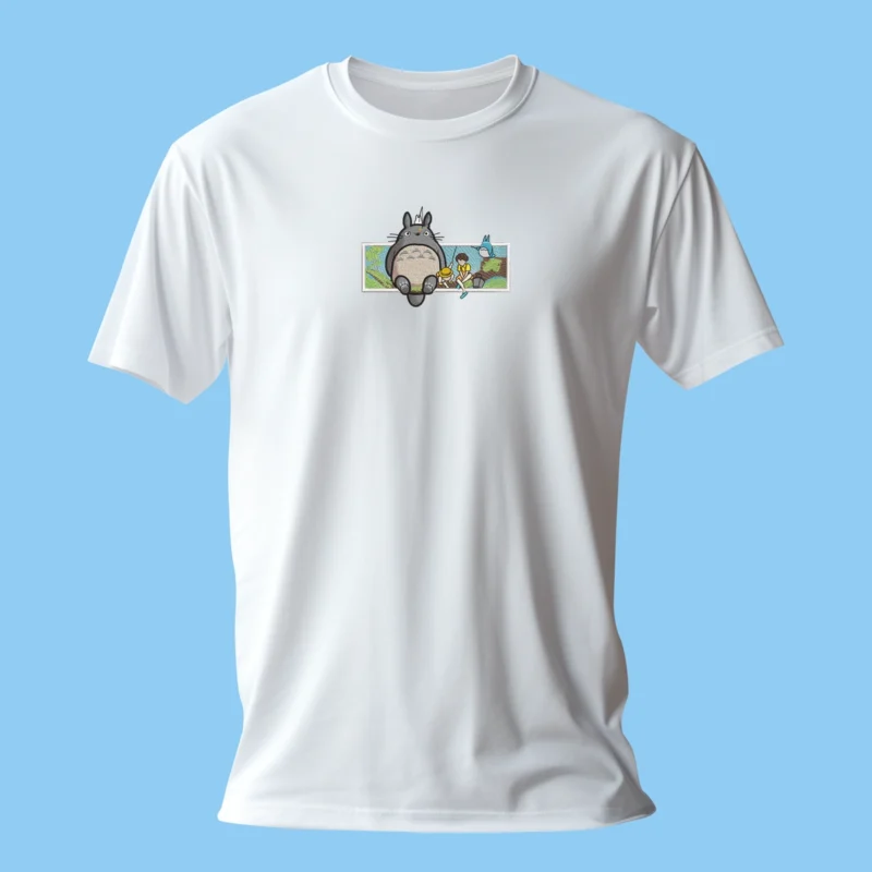 Totoro Forest Friends | Mon voisin Totoro | T-shirt brodé