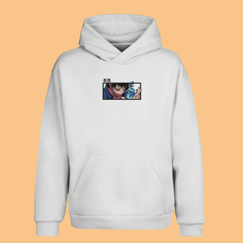 Dabi Blue Flame | My Hero Academia | Sweat à capuche brodé