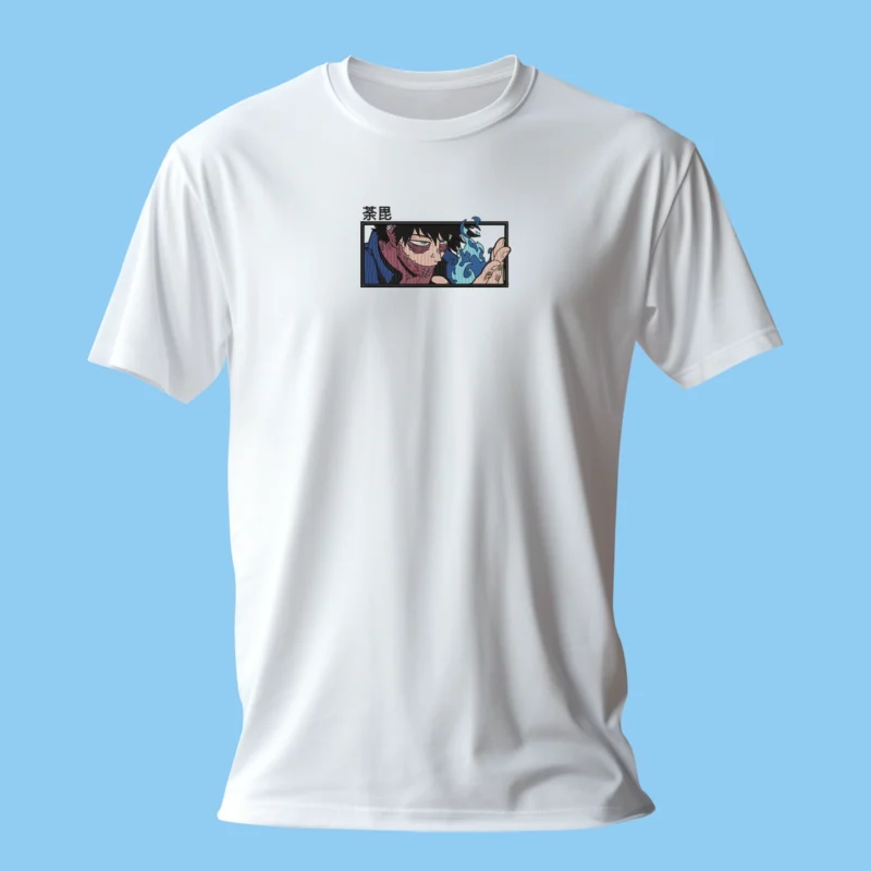 Dabi Blue Flame | My Hero Academia | T-shirt brodé