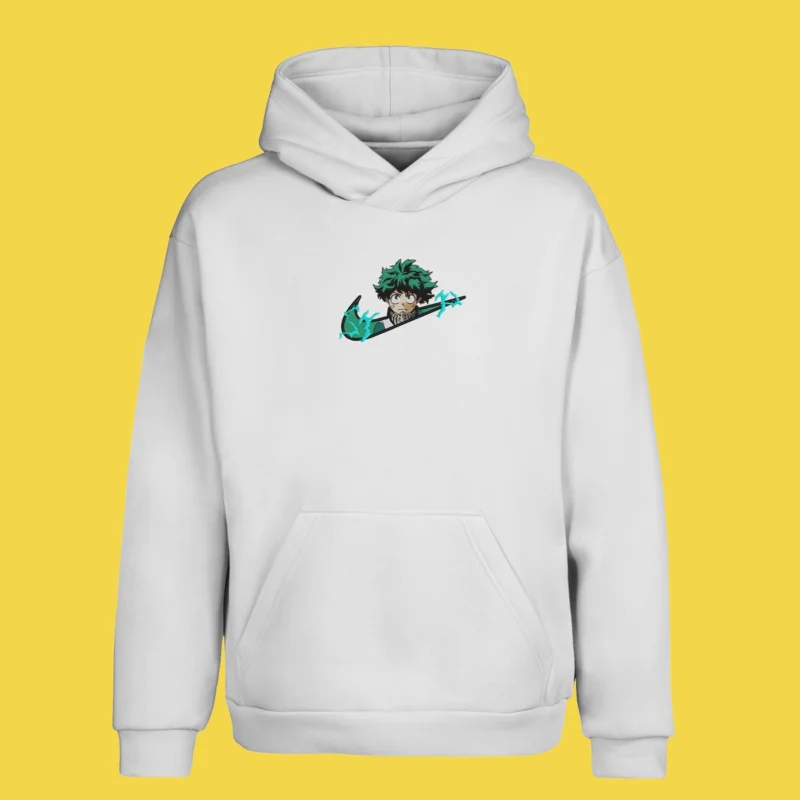 Deku Electric Surge | My Hero Academia | Sweat à capuche brodé