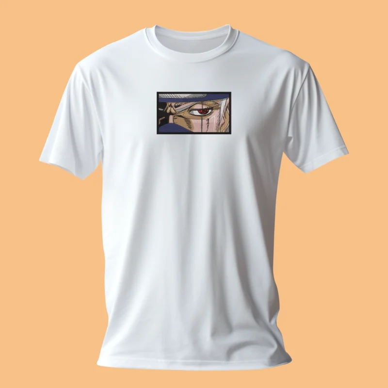 Kakashi Sharingan Eye | Naruto | T-shirt brodé