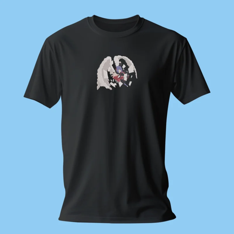 T-shirt brodé Konan Paper Wings noir – Naruto
