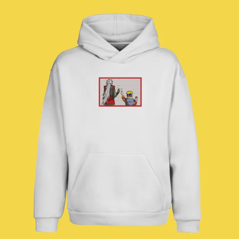 Naruto & Jiraiya Mentor's Journey | Naruto | Sweat à capuche brodé