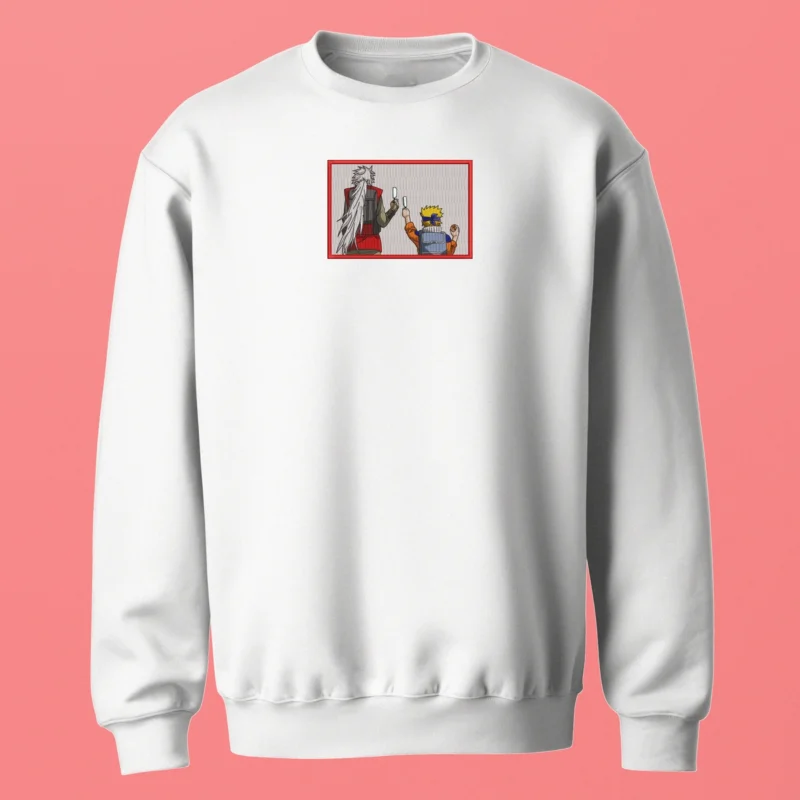 Naruto & Jiraiya Mentor's Journey | Naruto | Sweatshirt brodé