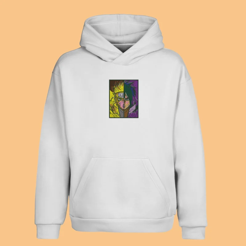 Naruto & Sasuke Eternal Rivals | Naruto | Sweat à capuche brodé
