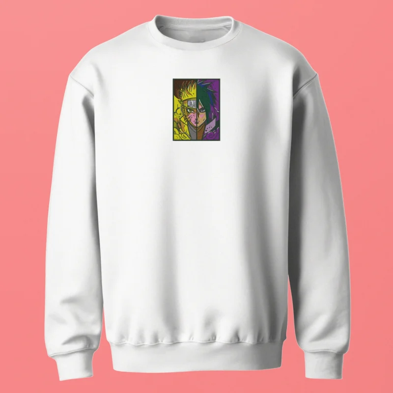 20240604405_s_w_c Naruto & Sasuke Eternal Rivals | Naruto | Sweatshirt brodé