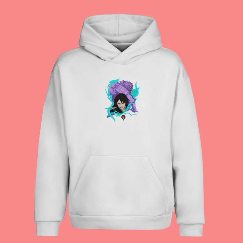 Sasuke Susanoo Awakening | Naruto | Sweat à capuche brodé