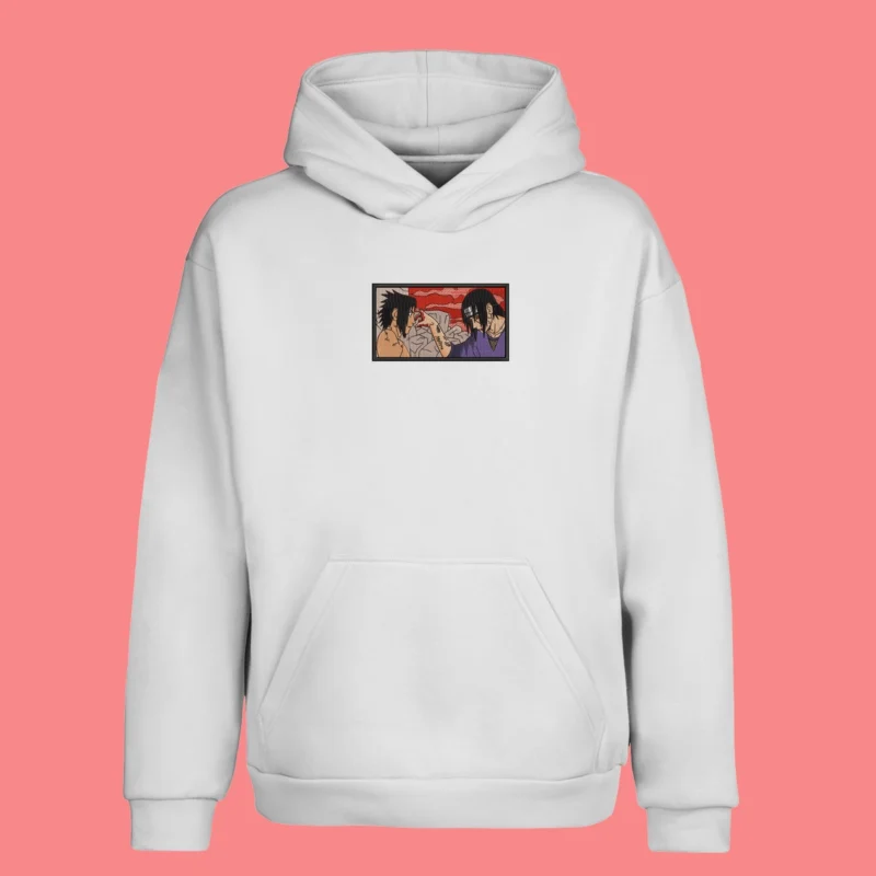 Itachi & Sasuke Brothers' Final Moment | Naruto | Sweat à capuche brodé