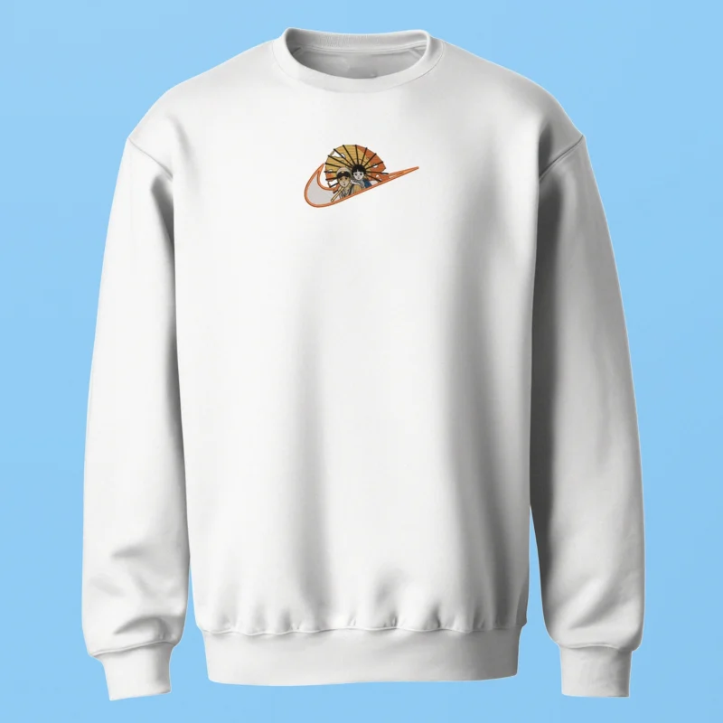 Seita & Setsuko Together | Le tombeau de lucioles | Sweatshirt brodé