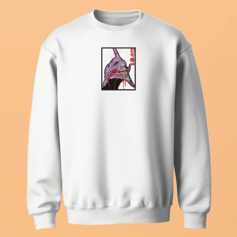 Evangelion Unit-01 | Neon Genesis Evangelion | Sweatshirt brodé