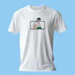 T-shirt brodé Roronoa Zoro (Zoro Pose) blanc – One Piece